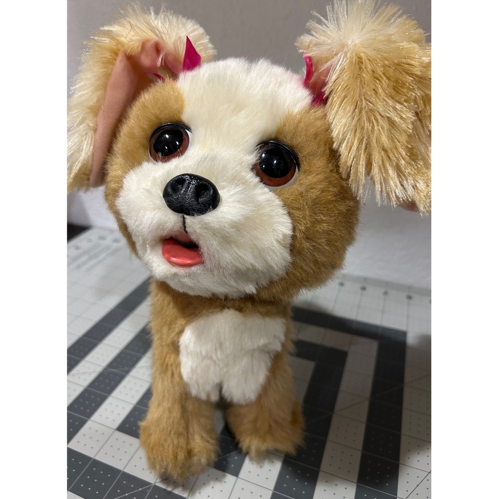 2011 Hasbro FurReal Friends HAPPY TO SEE ME Puppy Dog Electronic Toy WORKS Cute!